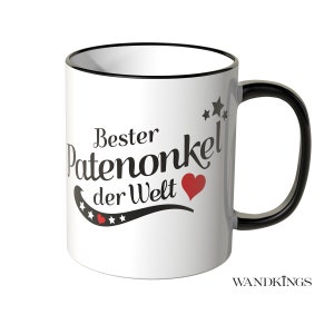 WANDKINGS Tasse Bester Patenonkel der Welt 100 % Made in Germany Bild 1