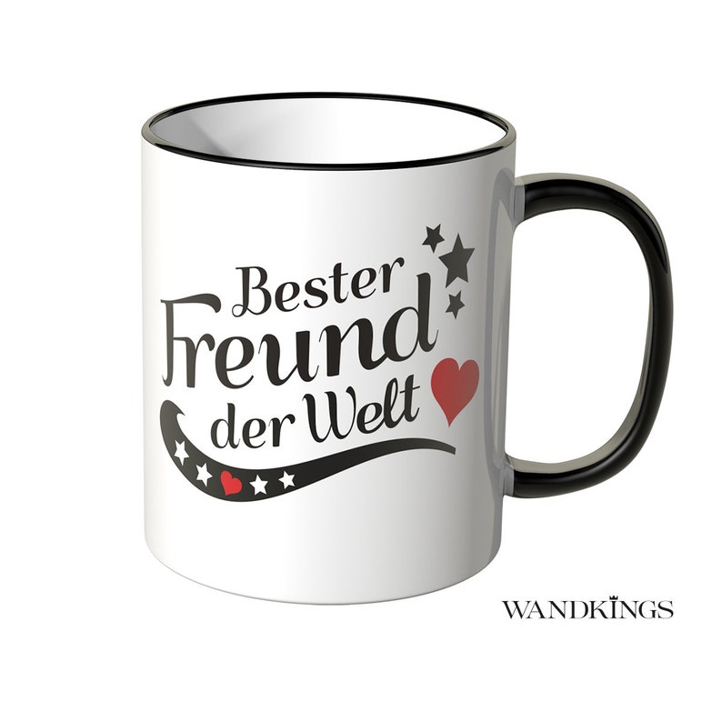 WANDKINGS Tasse Bester Freund der Welt 100 % Made in Germany Bild 1