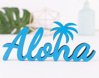 KLEINLAUT Holz-Schriftzug "Aloha" - 100 % Made in Germany