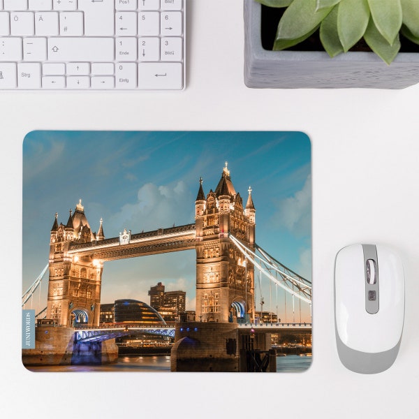 JUNIWORDS Mousepad "Tower Bridge" - 100 % Made in Germany