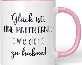 Mug JUNIWORDS « Le bonheur, c’est d’avoir une marraine comme vous! » - 100% Made in Germany