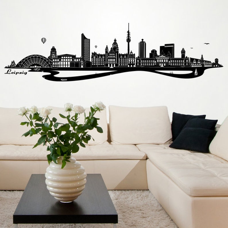 WANDKINGS Wandtattoo Skyline Leipzig 100 % Made in Germany Bild 3