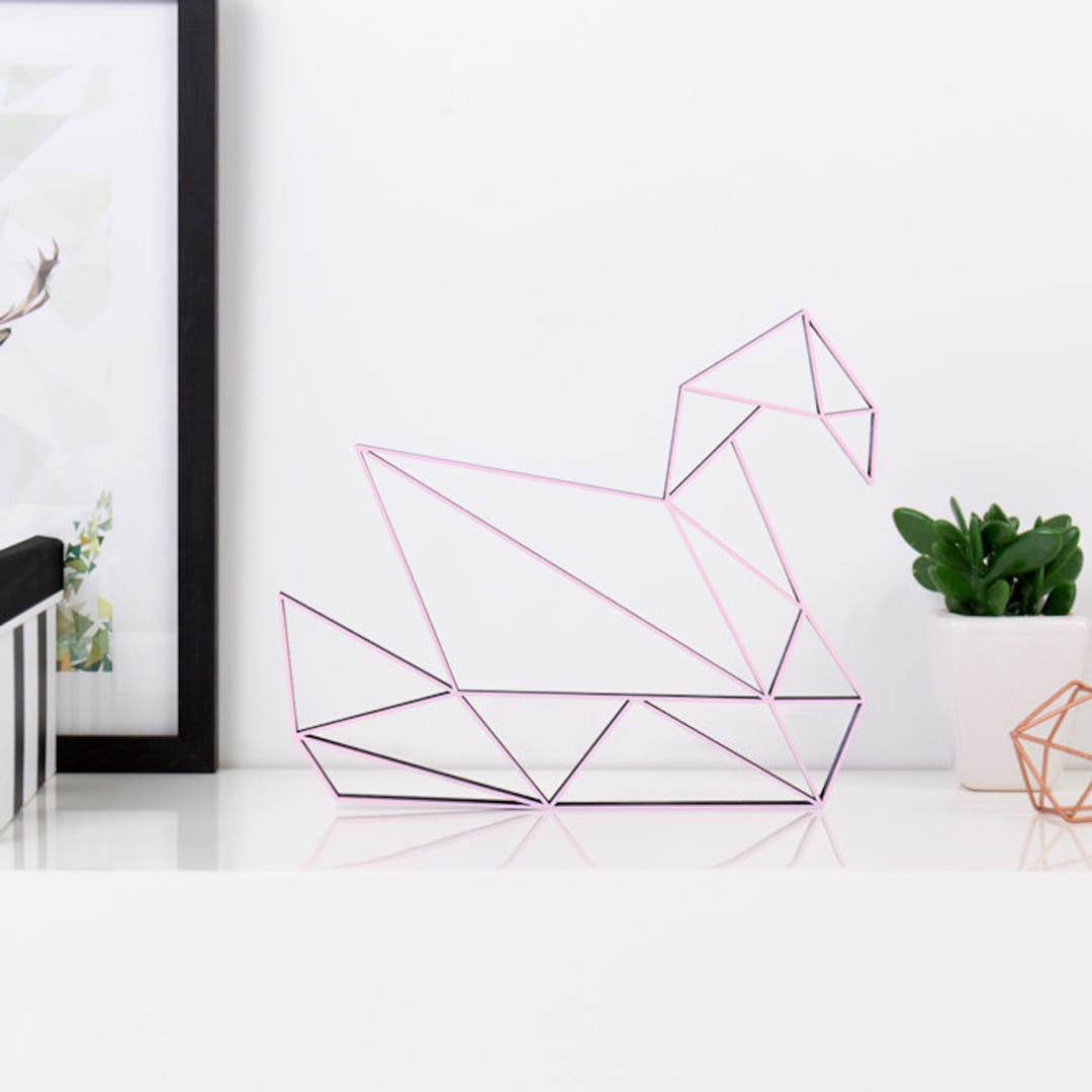 KLEINLAUT ORIGAMI 3D Motif swan 100 Made in Etsy