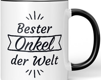 JUNIWORDS Tasse "Bester Onkel der Welt" - 100 % Made in Germany