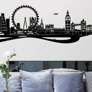 WANDKINGS Wall Decal Skyline London 100% Made in Germany image 2
