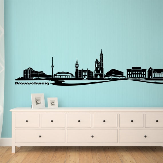 WANDKINGS Wandtattoo Skyline Braunschweig 100 % Made in Germany | Wandtattoos