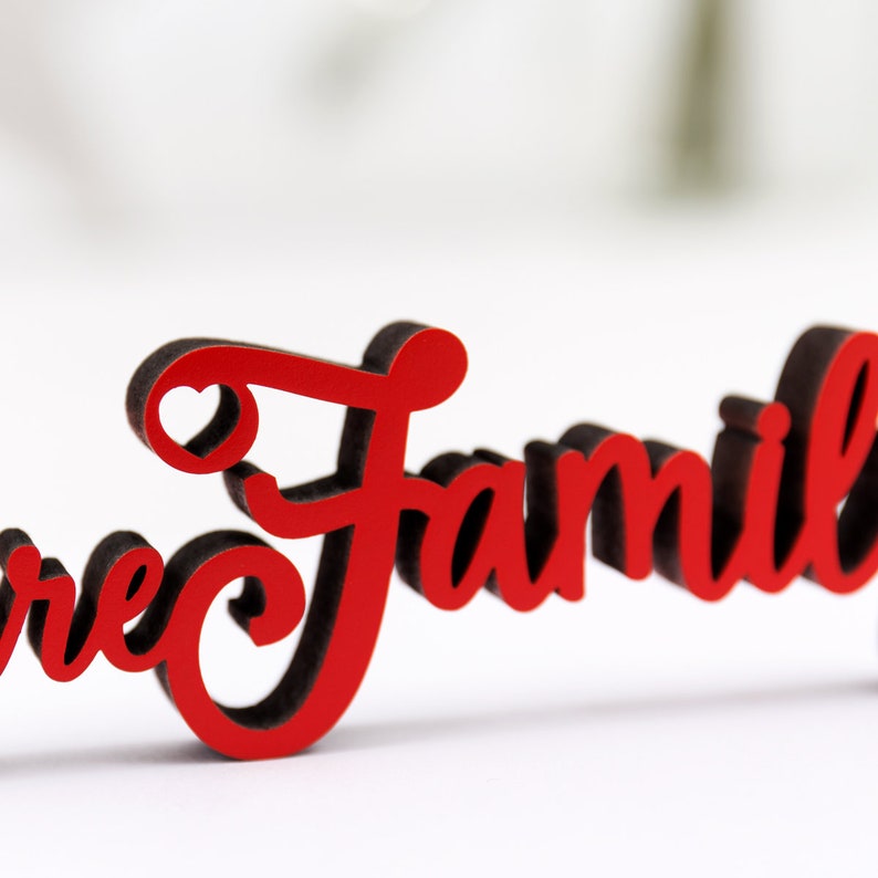 KLEINLAUT Holz  Schriftzug  We are family  100 Etsy