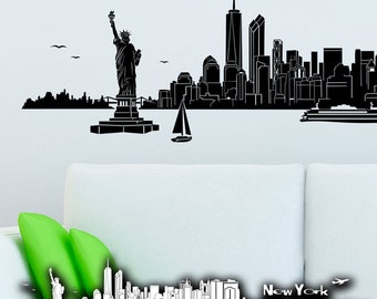 WANDKINGS Wandtattoo Skyline New York - 100 % Made in Germany