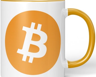 JUNIWORDS Mug "Bitcoin Logo Symbol" - 100% Made in Germany