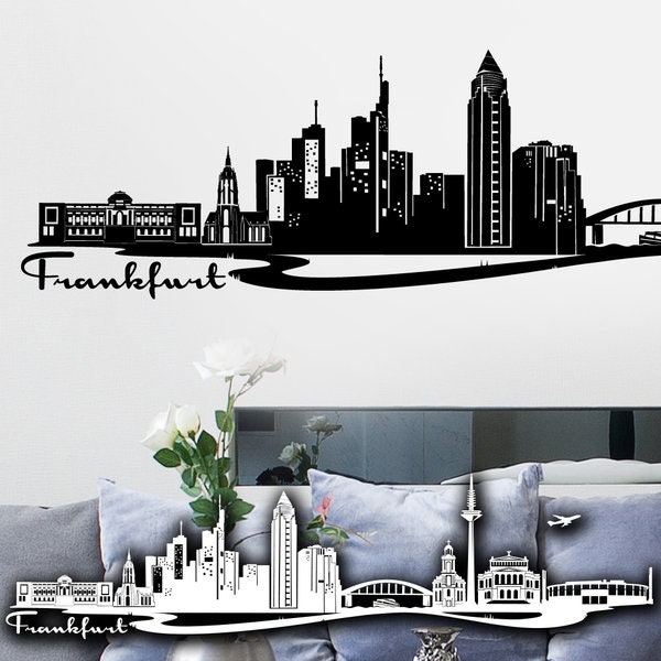 Germany WANDKINGS Wandtattoo Frankfurt Skyline 100 % Made in