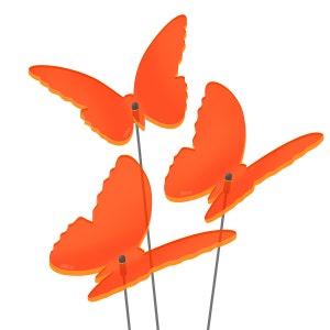 SUNPLAY Sun Catcher 3x 10 cm Butterflies "Maddy" In Orange-100% Made in Germany