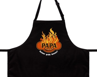 WANDKINGS apron "Dad, No one grills better!" - 100% Made in Germany