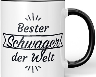 JUNIWORDS Tasse "Bester Schwager der Welt" - 100 % Made in Germany