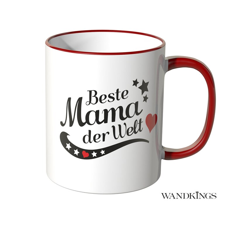 WANDKINGS mug Best Mom in the World 100% Made in Germany image 1