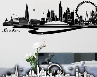 WANDKINGS Wall Decal Skyline London - 100% Made in Germany