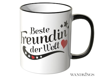 Kaffeetasse Kaffeebecher Becher Teeasse Tasse mit Spruch Beste Freundin ts419 
