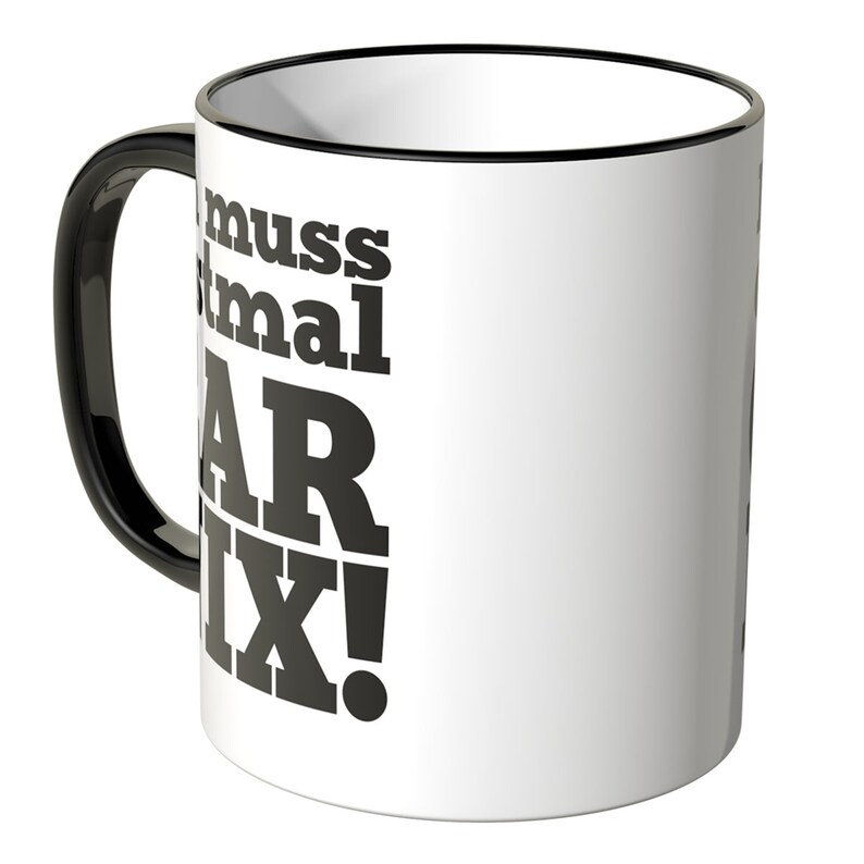 WANDKINGS Tasse, Spruch Ich muss erstmal GAR NIX 100 % Made in Germany Bild 3