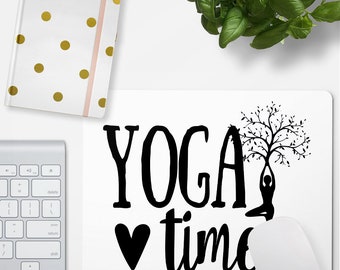 JUNIWORDS Mousepad "Yoga time" - 100% Made in Germany