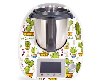 Autocollant Wandkings "Sweet cacti" pour Vorwerk Thermomix TM31 TM5 TM6 - 100% Made in Germany