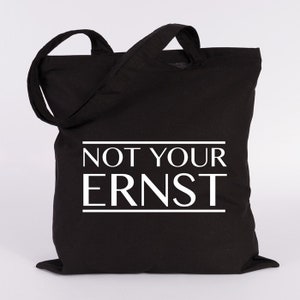 JUNIWORDS Jute bag motif "Not your serious" - 100 % Made in Germany