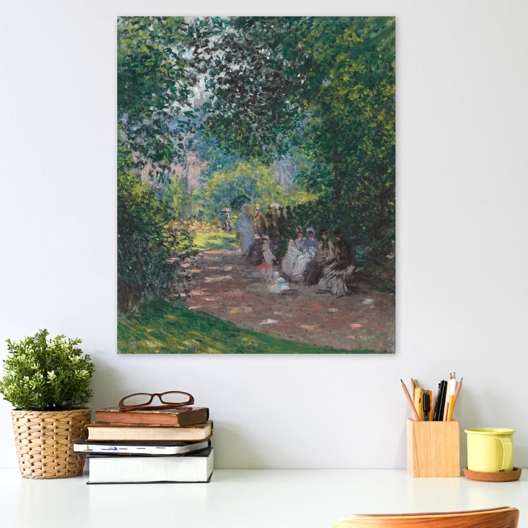 JUNIWORDS Artist Poster claude Monet: in the Park - Etsy UK