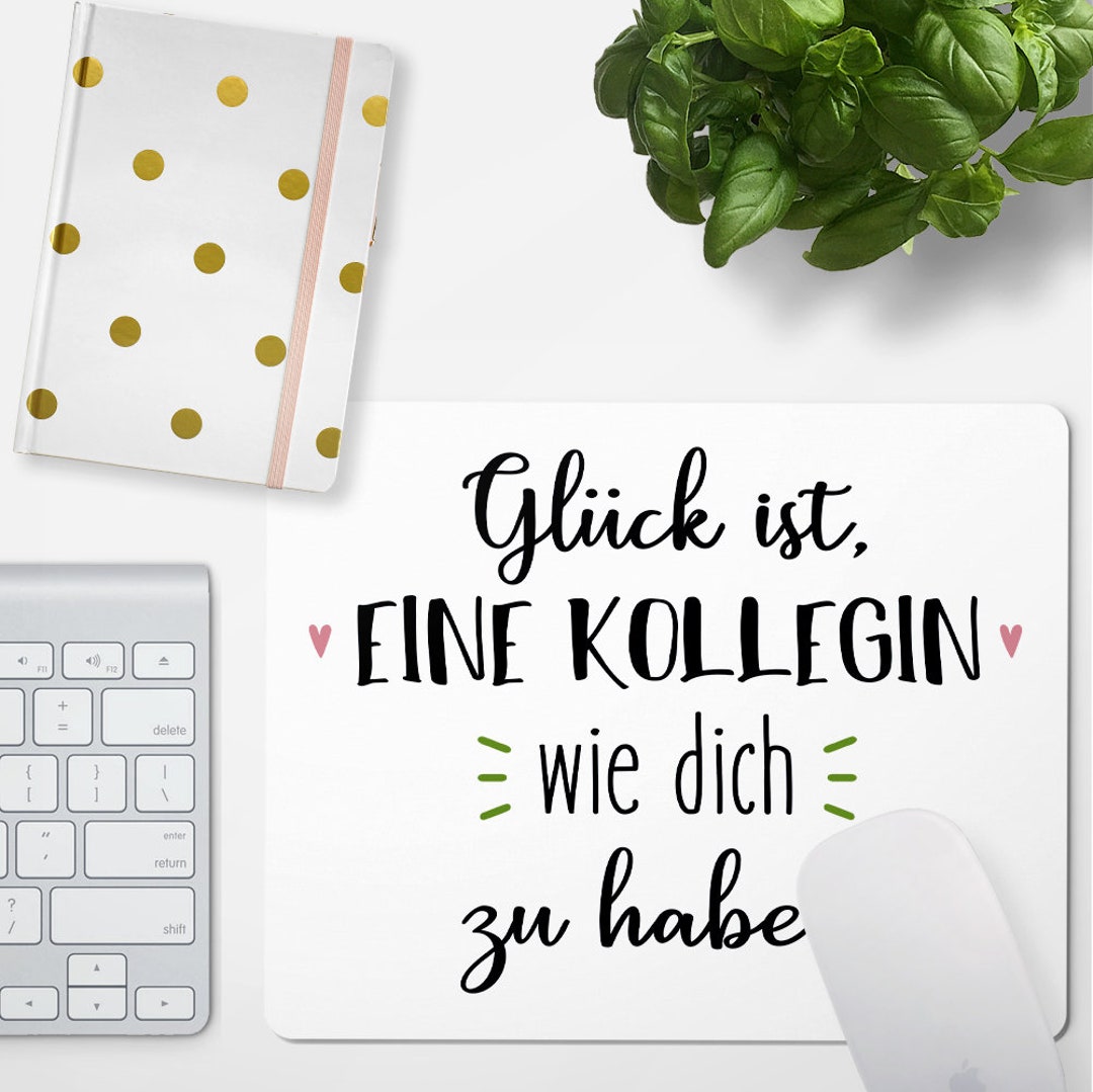 JUNIWORDS Mousepad Glück ist, eine Kollegin wie dich zu haben 100 