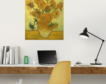 JUNIWORDS Künstler Poster "Vincent van Gogh: Vierzehn Sonnenblumen in einer Vase" - 100 % Made in Germany