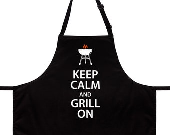 WANDKINGS Schürze "Keep calm and grill on" - 100% Made in Germany