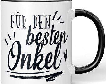 JUNIWORDS Tasse "Für den besten Onkel" - 100 % Made in Germany