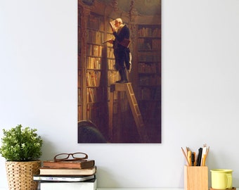 JUNIWORDS Künstler Poster "Carl Spitzweg: Der Bücherwurm" - 100 % Made in Germany