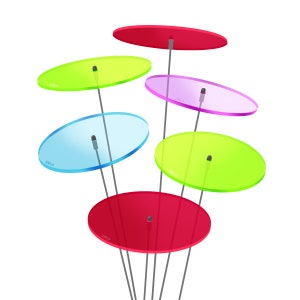 SUNPLAY sun catcher Ø 10 cm sets of discs in different colors 100% Made in Germany Scheiben im 6er Mix