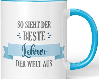 Mug JUNIWORDS "Voici à quoi ressemble le meilleur professeur du monde" - 100% Made in Germany