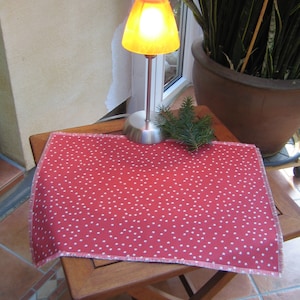 Tablecloth Christmas red upcycling