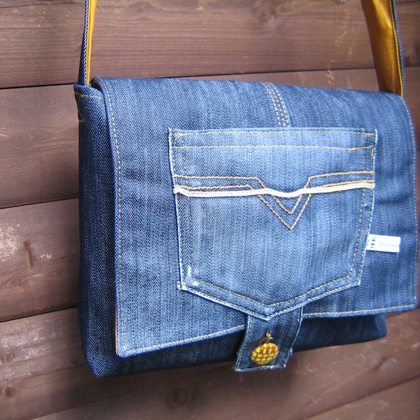 Jeans Umhängetasche Upcycling