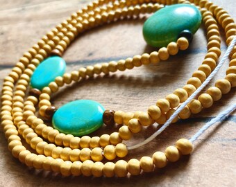 wood waist beads