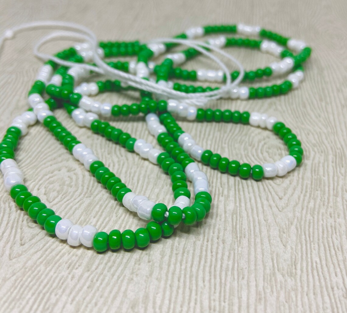 Nigeria Inspired Waist Bead/ African Style/ FREE Flag/ Tummy Etsy