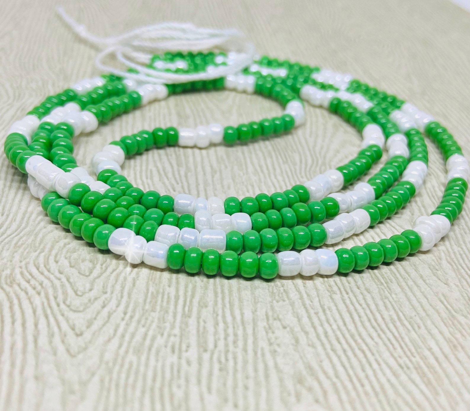 Nigeria Inspired Waist Bead/ African Style/ FREE Flag/ Tummy Etsy