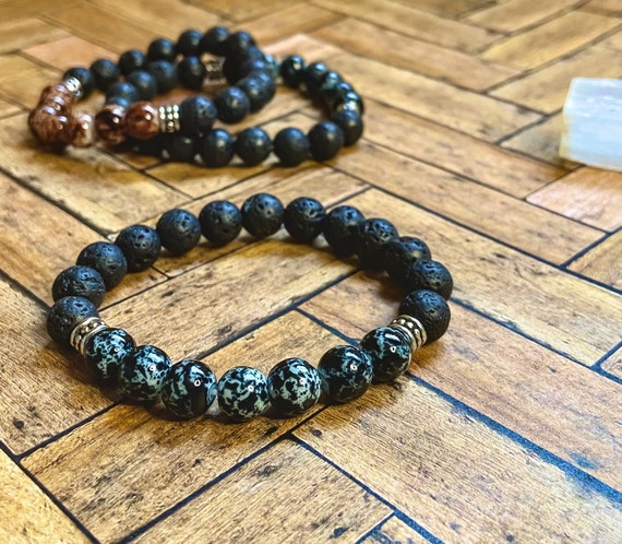 Bracelet Accessories, Volcanic Lava Beads