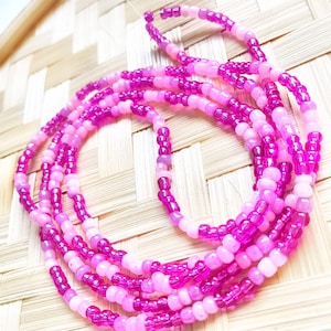Tropical Bomb waist beads/belly beads/ waist chains/ African waist beads/ waistlet/ cute waist beads/ pink waist beads/ beach theme jewelry