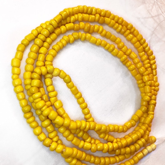 yellow waist beads