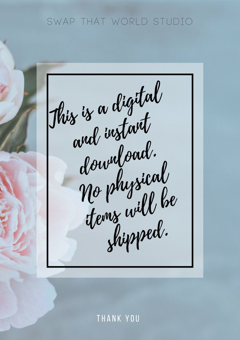 Create Your Own Printable Custom Printable Your Text Here | Etsy