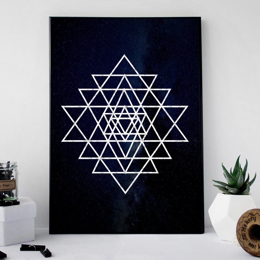 Sri Yantra Printable Sri Yantra Print Minimal Yoga Print | Etsy Australia