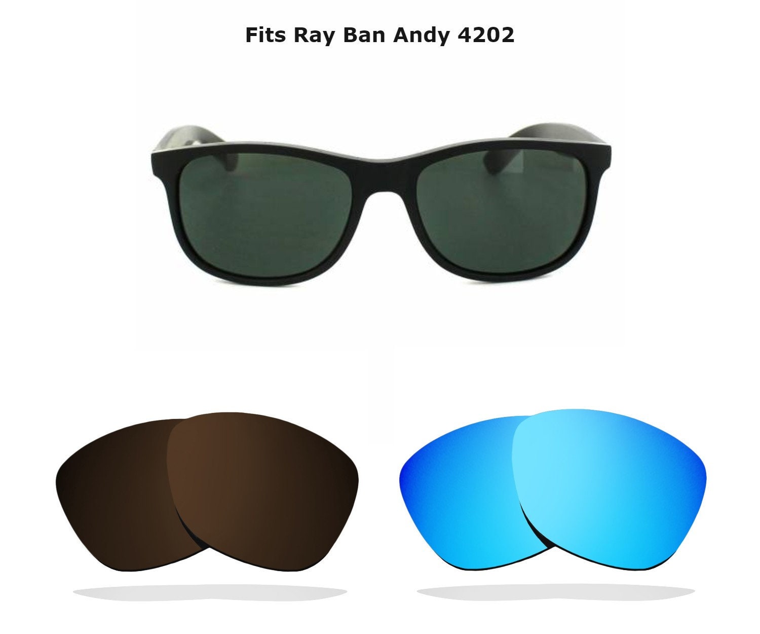 Fits Ray Ban Andy 4202 Polarized Sunglass Lens Spectacle Lens - Etsy