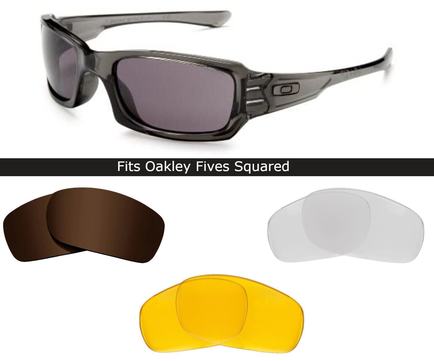 Buy Fits Oakley Fives Squared Sunglass Lens Replacement Lens Online in  India - Etsy