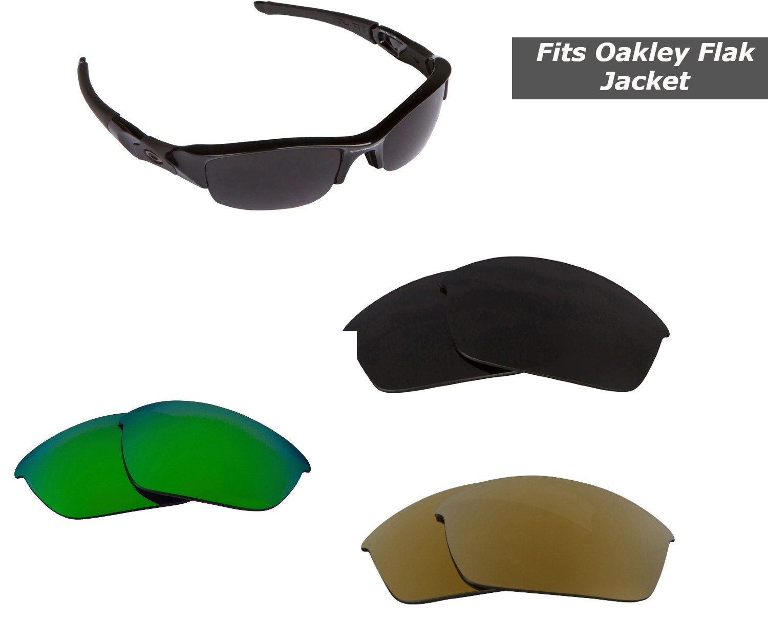 Buy Oakley Flak Jacket Polarized Replacement Lens Multi Online in India - Etsy