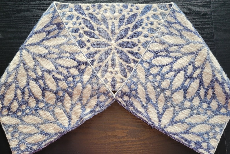 Frosted Dahlia Double Knit Scarf image 5