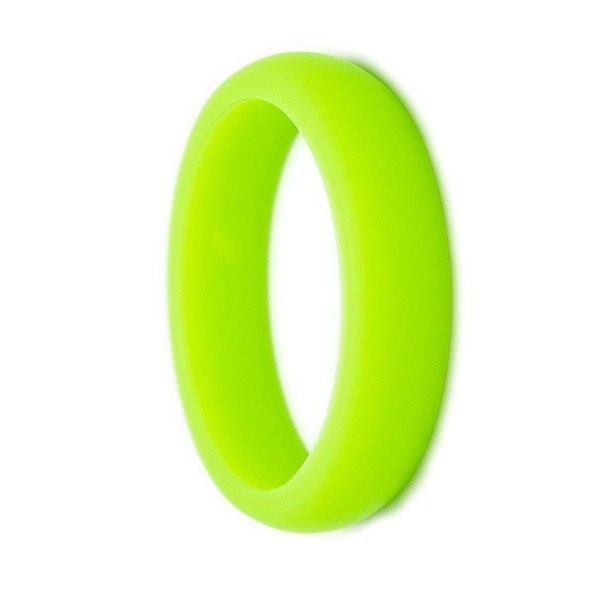Neon Green Thin Silicone Rubber Ring | 5.5mm