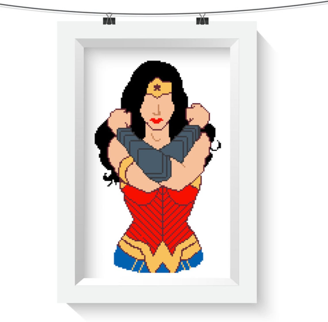 Wonder Woman Cross Stitch Pattern Etsy