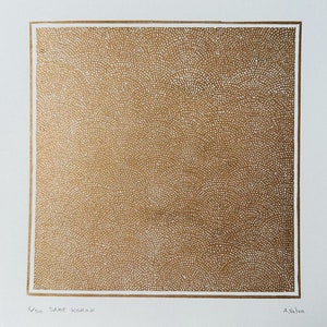 同じ小紋リノプリント |日本のサメのパターン 21 x 21 cm |詳細な印刷 |日本のファンへの特別なギフトアイデア |送料無料