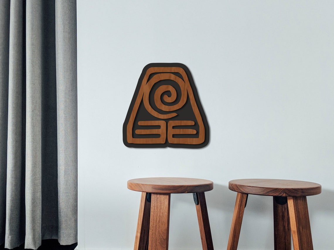 Avatar the Last Airbender Four Nations Wood Wall Decor Four Etsy
